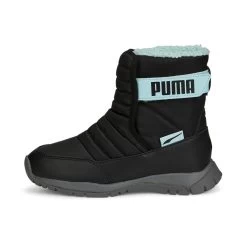 Puma Winterstiefel Nieve (wasserabweisend/gefüttert) Schwarz/türkisblau Kinder -Sportausrüstung PUMA 380745 09 Nieve Boot Winterschuh202 1024x1024 1