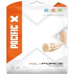 Pacific Tennissaite Poly Force (Haltbarkeit+Kontrolle) Orange 12m Set