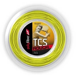 Polyfibre Tennissaite TCS Rough (Haltbarkeit+Spin) Gelb 200m Rolle