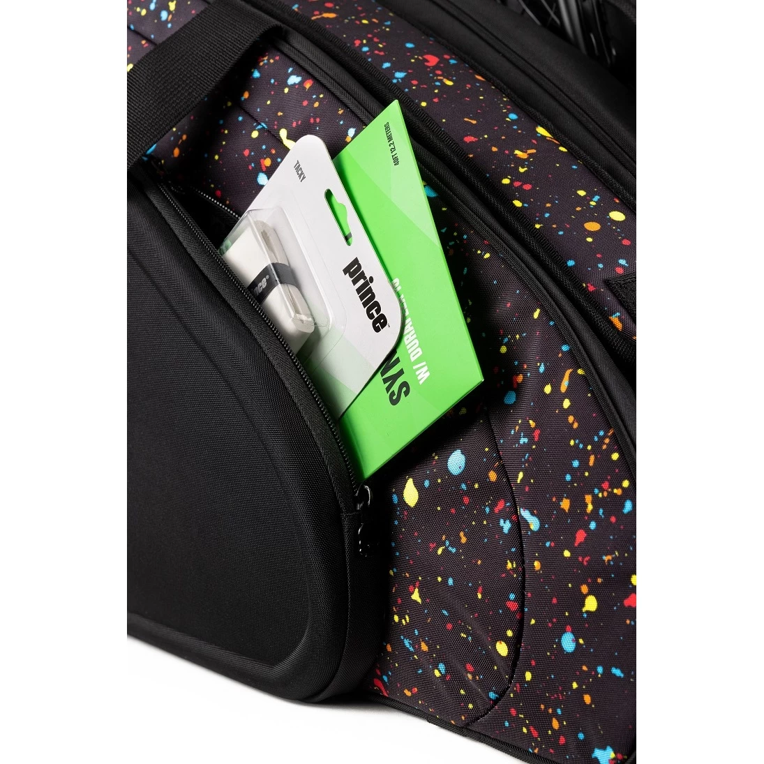 Prince Tennis-Racketbag By Hydrogen Spark Comp 2 (Schlägertasche, 2 Hauptfächer) Schwarz 6er 7 Prince Tennis-Racketbag By Hydrogen Spark Comp 2 (Schlägertasche, 2 Hauptfächer) Schwarz 6er – Bild 5