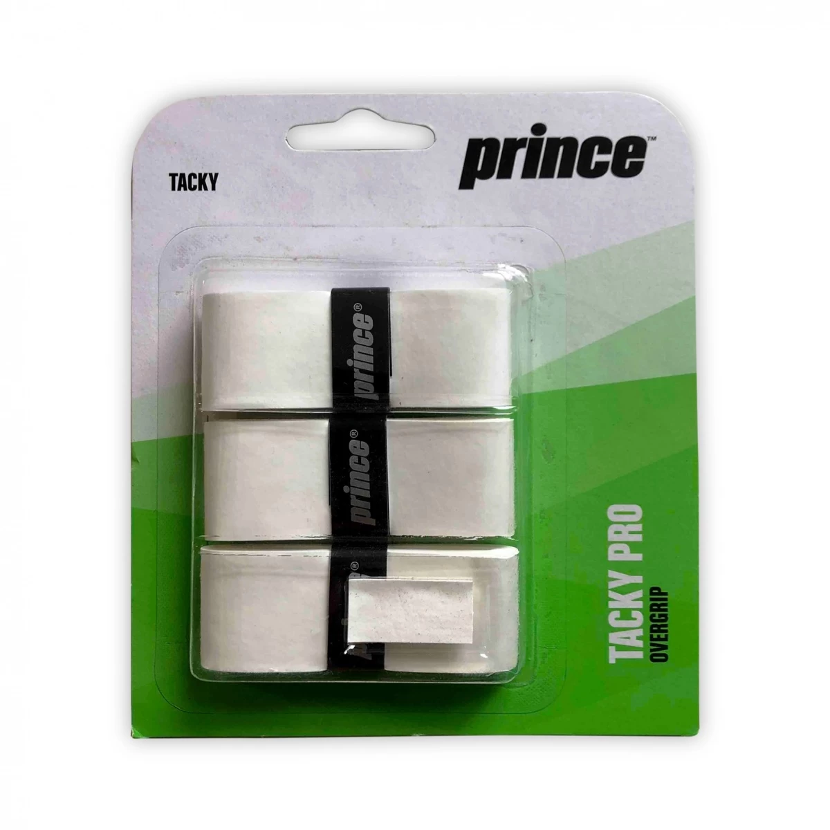 Prince Overgrip Tacky Pro 0.6mm Weiss - 3 Stück 3 Prince Overgrip Tacky Pro 0.6mm Weiss - 3 Stück