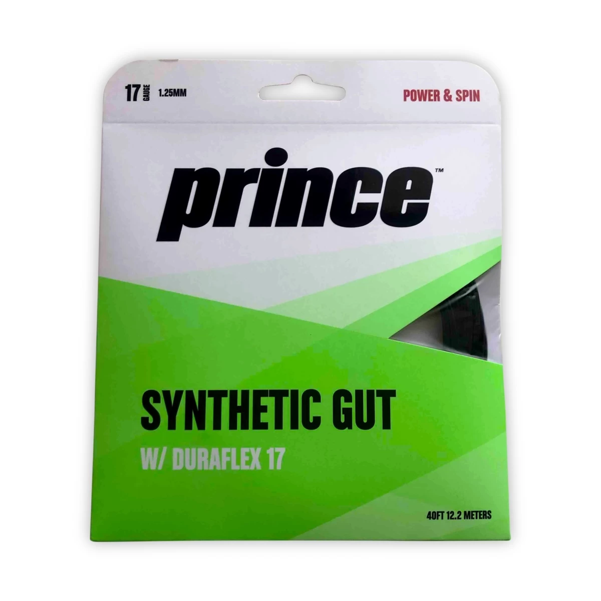 Prince Tennissaite Synthetic Gut Duraflex (Allround+Haltbarkeit) Schwarz 12m Set 5 Prince Tennissaite Synthetic Gut Duraflex (Allround+Haltbarkeit) Schwarz 12m Set – Bild 3