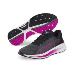 Puma Laufschuhe Electrify Nitro Turn(Dämpfung) Schwarz/violett Damen
