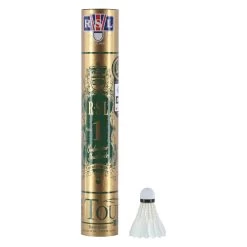 RSL Badmintonbälle Tourney No. 1 Naturfeder Weiss Dose 12er