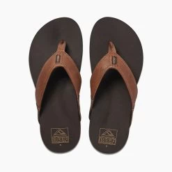Reef Zehensandalen Newport Tan Dunkelbraun Herren