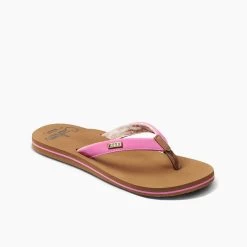 Reef Zehensandalen Cushion Sands Malibu Braun/pink Damen -Sportausrüstung Reef CJ0183 Cushion Sands Sandale 3 1200x1200 1