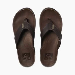 Reef Zehensandalen J-Bay III Leder Dunkelbraun Herren