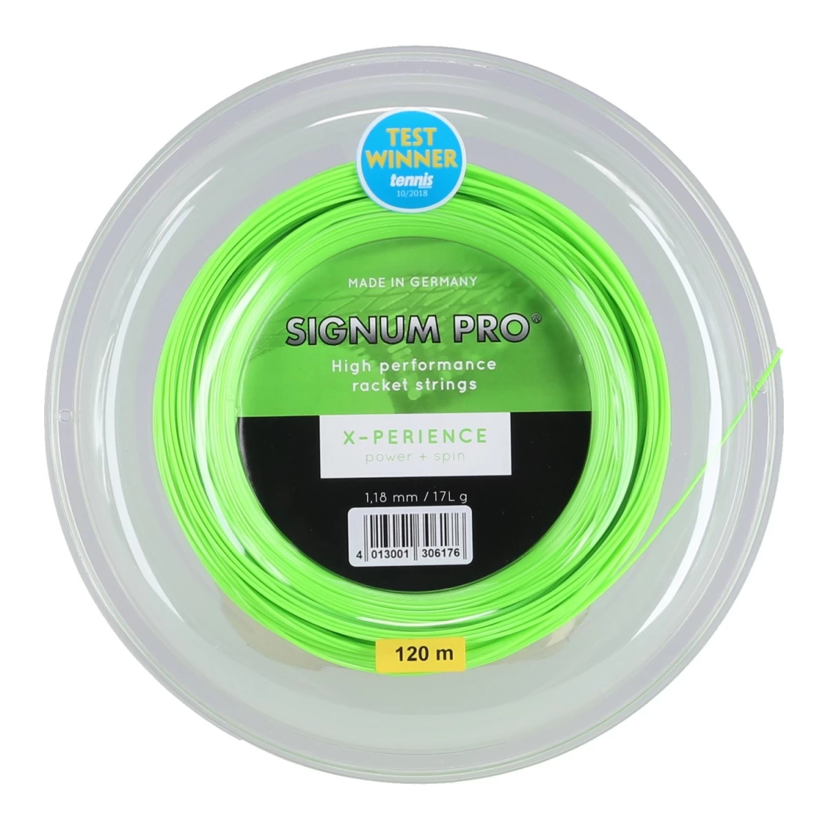 Signum Pro Tennissaite X-perience (Haltbarkeit+Spin) Grün 120m Rolle 6 Signum Pro Tennissaite X-perience (Haltbarkeit+Spin) Grün 120m Rolle – Bild 4