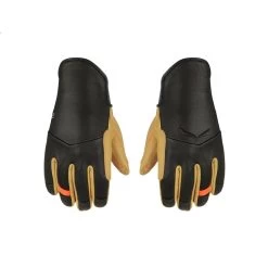 Salewa Winterhandschuhe (Vollleder-Innenhand) Ortles AM - Warm, Winddicht Und Atmungsaktiv - Schwarz/gelb Herren