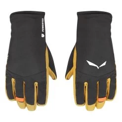 Salewa Winterhandschuhe Ortles PTX/TWR (isoliert, Warm Und Wasserdicht) Schwarz/gelb Herren