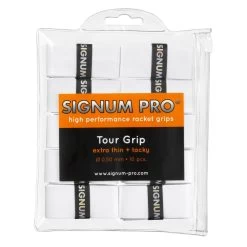 Signum Pro Overgrip Tour 0.5mm Weiss 10er Clip-Beutel