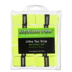 Signum Pro Overgrip Ultra Tac 0.70mm Gelb 10er Clip-Beutel