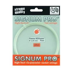 Signum Pro Tennissaite Plasma Hextreme PURE Weiss 12m Set
