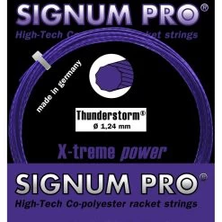 Signum Pro Tennissaite Thunderstorm (Haltbarkeit+Spin) Violett 12m Set