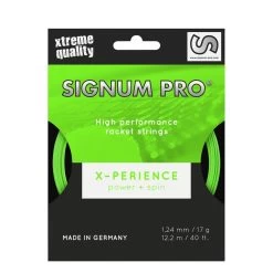 Signum Pro Tennissaite X-perience (Haltbarkeit+Spin) Grün 12m Set