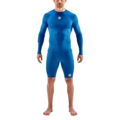 Skins Funktions-Langarmshirt 1-Series Long Sleeve (enganliegend) Blau Herren