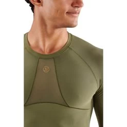 Skins Funktionsunterwäsche Langarmshirt 5-Series (enganliegend) Khakigrün Herren -Sportausrüstung Skins SK SF00500050573 5 Series Langarmshirt 2 1200x1200 1
