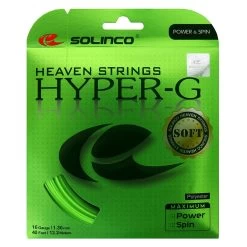 Solinco Tennissaite Hyper G SOFT (Haltbarkeit+Touch) Grün 12m Set