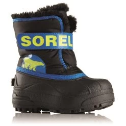Sorel Snow Commander Schwarz/blau Winterschuhe Kinder
