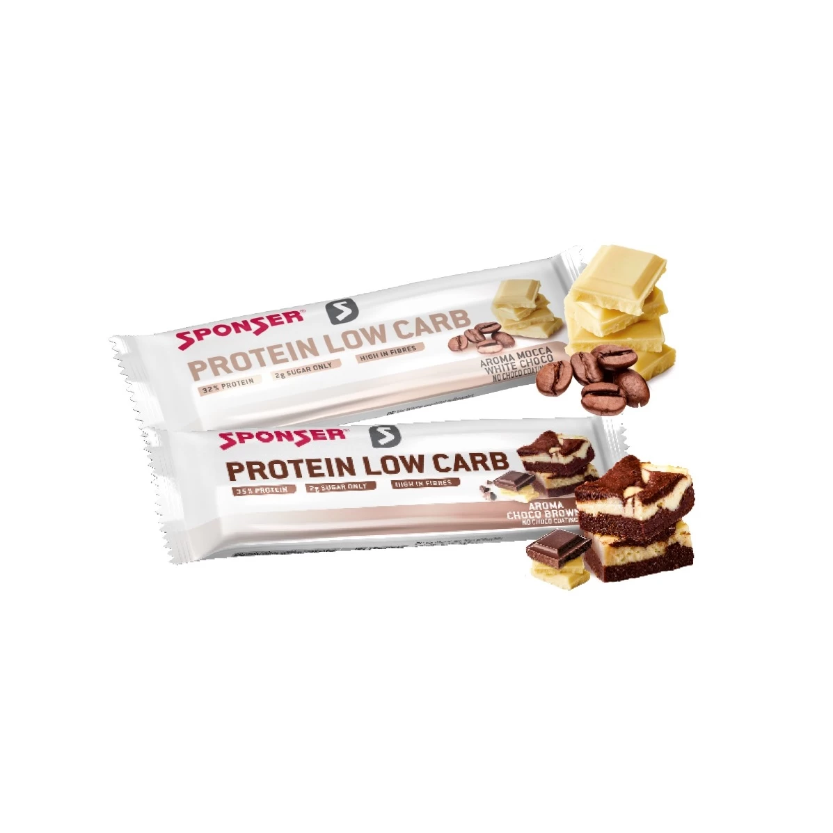 Sponser Protein Low Carb Riegel (32% Proteinanteil, Idealer Snack Im Alltag) Schokolade/Brownie 25x50g Box 4 Sponser Protein Low Carb Riegel (32% Proteinanteil, Idealer Snack Im Alltag) Schokolade/Brownie 25x50g Box – Bild 2