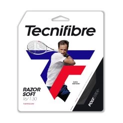 Tecnifibre Tennissaite Razor Soft (Haltbarkeit+Allround) Carbongrau 12m Set -Sportausrüstung TECNIFIBRE RAZOR Soft 23 Saite201 1200x1200 1