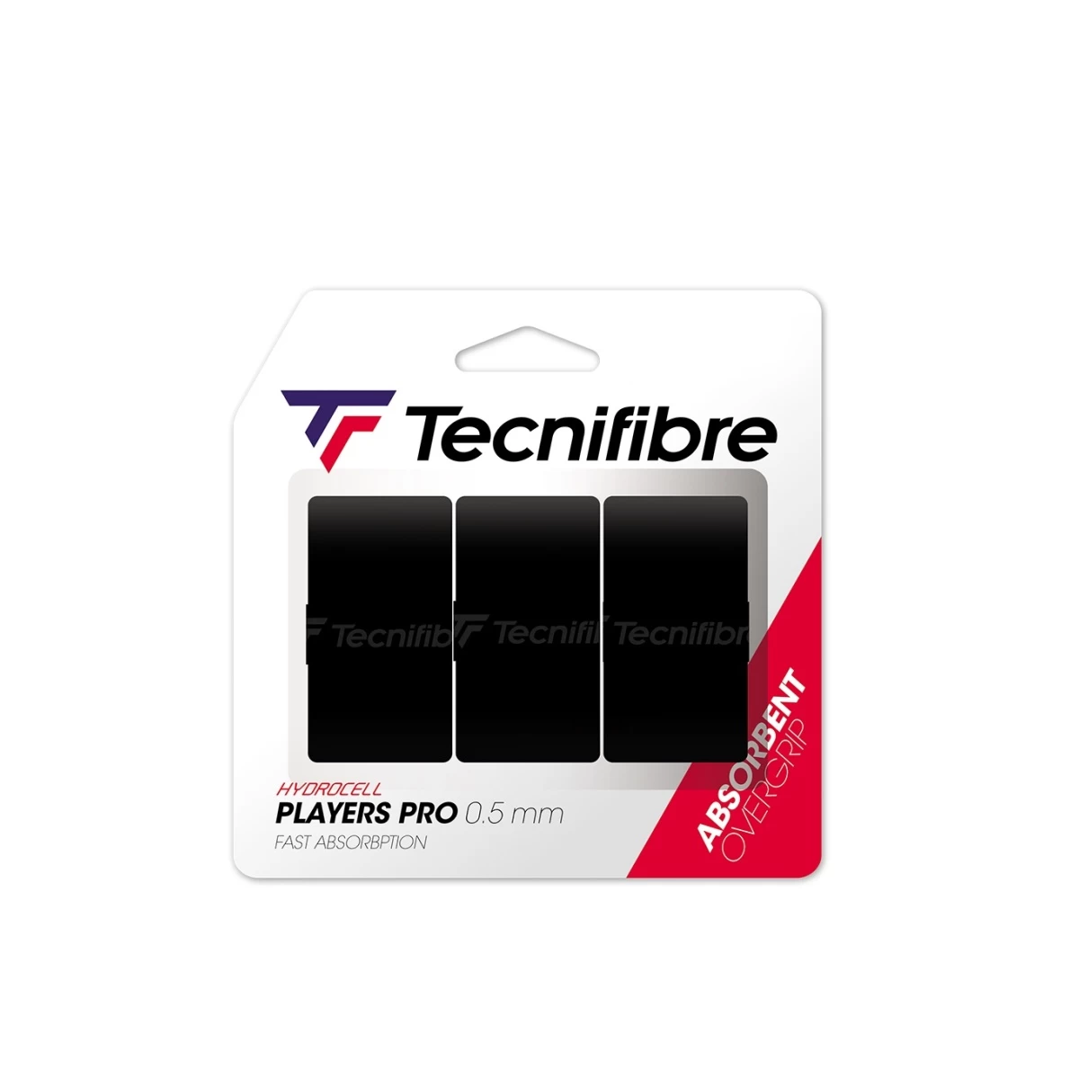 Tecnifibre Overgrip Players Pro 0.5mm (Schweissabsorption) Schwarz 3er 3 Tecnifibre Overgrip Players Pro 0.5mm (Schweissabsorption) Schwarz 3er