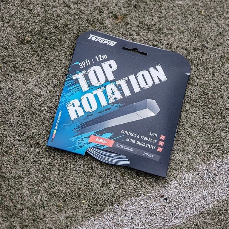 Besaitung Mit Topspin Top Rotation (Haltbarkeit+Spin) Grau 5 Besaitung Mit Topspin Top Rotation (Haltbarkeit+Spin) Grau – Bild 3