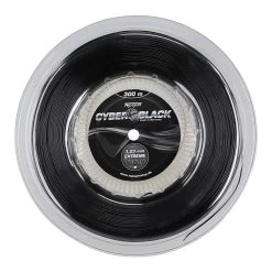 Topspin Tennissaite Cyber Black (Haltbarkeit+Kontrolle) Schwarz 300m Rolle
