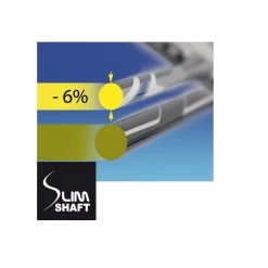 Talbot Torro Badmintonschläger IsoForce 511.8 (82g/ausgewogen/mittel) - Besaitet - -Sportausrüstung TaTo 439555 Isoforce 511 8 SlimShaft201 601x601 1