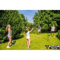 Talbot Torro Federball-Set Family (4x Schläger, 3x Bälle, Netz, Hülle) -Sportausrüstung Talbot Torro 449407 Family Set Verpackung205 778x778 1