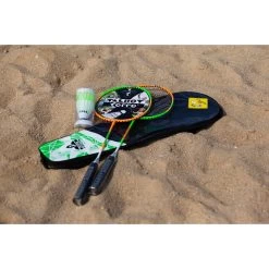 Talbot Torro Badminton Set 2-Attacker (2x Schläger, 2x Bälle, 1x Hülle) -Sportausrüstung Talbot Torro 449502 2 Attacker Set Federball203 1063x1063 1