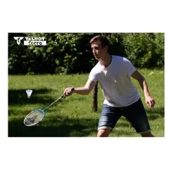 Talbot Torro Federball-Set 4-Fighter NEW (4xSchläger, 3xBälle, Netz+Pfosten, Hülle) - 1 Set -Sportausrüstung Talbot Torro Badminton Set 4 Fighter 449416 2 1086x1086 1