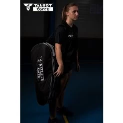 Talbot Torro Racketbag (Schlägertasche, 2 Hauptfächer, Rucksackfunktion) Schwarz/grau -Sportausrüstung Talbot Torro Racketbag Schlaegertasche schwarz 65071 1 800x800 1
