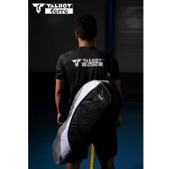 Talbot Torro Racketbag (Schlägertasche, 2 Hauptfächer, Rucksackfunktion) Schwarz/grau -Sportausrüstung Talbot Torro Racketbag Schlaegertasche schwarz 65071 2 792x792 1