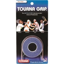 Tourna Overgrip Grip Standard (trocken) Blau 3er