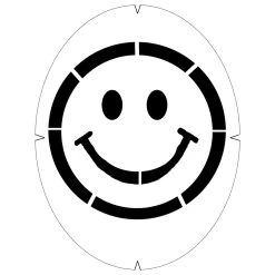 Tourna Logoschablone Tennissaite/Tennisschläger Motiv Smile - 1 Stück