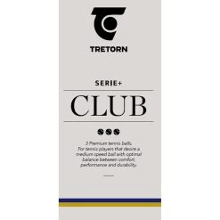 Tretorn Serie+ Plus Club (weicher Kautschukkern) Tennisbälle 4er Dose