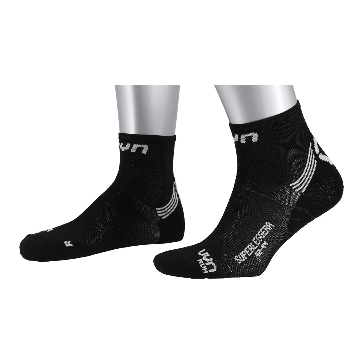 UYN Laufsocke Superleggera Schwarz/grau Herren - 1 Paar 3 UYN Laufsocke Superleggera Schwarz/grau Herren - 1 Paar