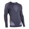 UYN Langarmshirt Evolutyon Round-Neck Enganliegend Unterwäsche Charcoal/weiss/rot Herren -Sportausrüstung UYN U100006 G974 Langarmshirt 3 750x750 1