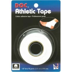 Unique Baumwollband Athletic Tape Selbstklebend (atmungsaktiv) 9,1m Weiss