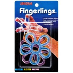 Unique Fingerlings - Hand/Arm/Fingertrainer - 3 Stärken Im 3er Pack
