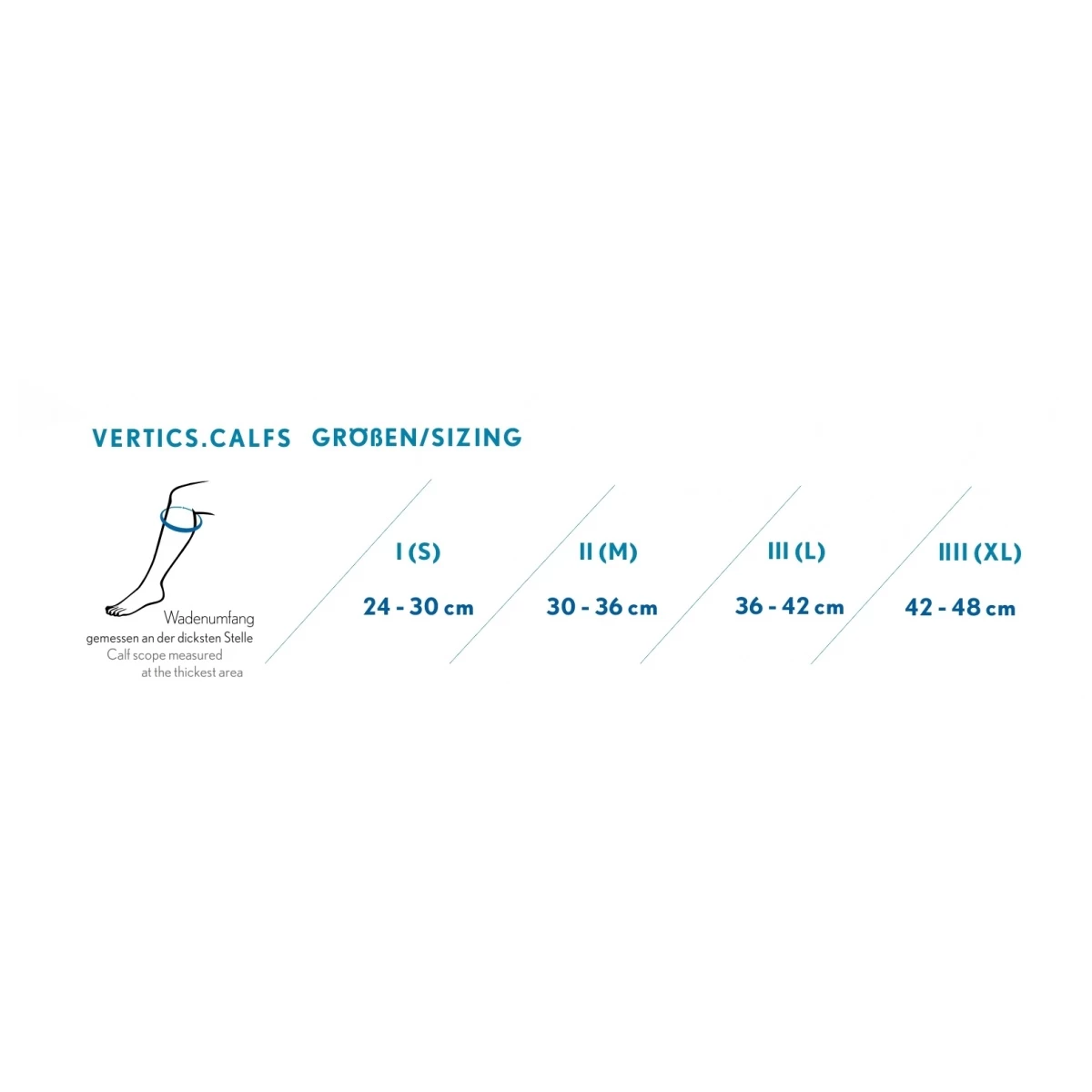 VERTICS Waden Kompressionsstulpen Grau/schwarz - 2 Stück 4 VERTICS Waden Kompressionsstulpen Grau/schwarz - 2 Stück – Bild 2