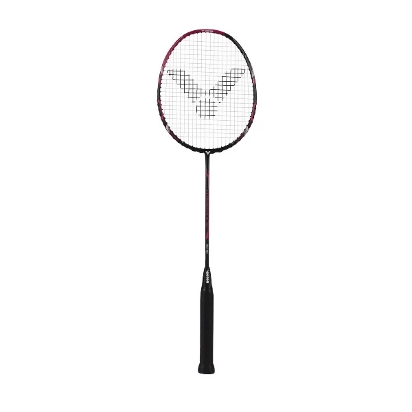 Victor Badmintonschläger Ultramate 8 (kopflastig, Mittel) Schwarz/violett - Besaitet - 3 Victor Badmintonschläger Ultramate 8 (kopflastig, Mittel) Schwarz/violett - Besaitet -