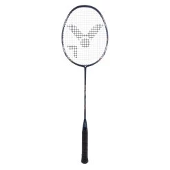 Victor Badmintonschläger Victec Ripple (84g/ausgewogen/mittel) Dunkelblau - Besaitet -