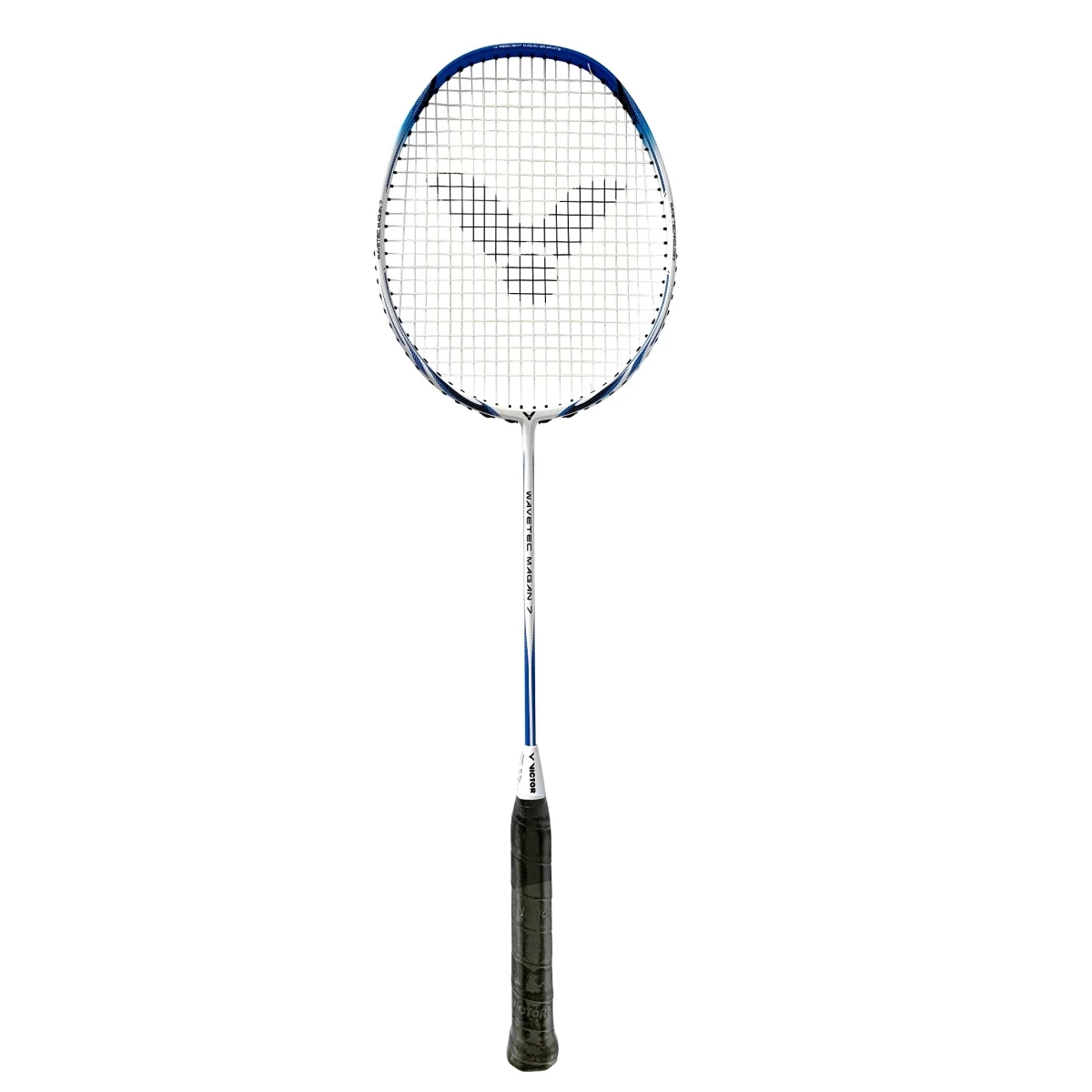 Victor Badmintonschläger Wavetec Magan 7 (grifflastig, Mittel) Weiss - Besaitet - 3 Victor Badmintonschläger Wavetec Magan 7 (grifflastig, Mittel) Weiss - Besaitet -