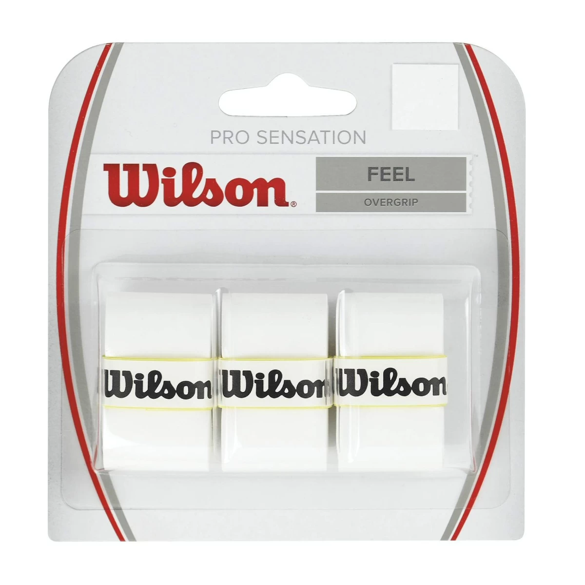 Wilson Overgrip Pro Sensation 0.4mm Weiss 3er 3 Wilson Overgrip Pro Sensation 0.4mm Weiss 3er