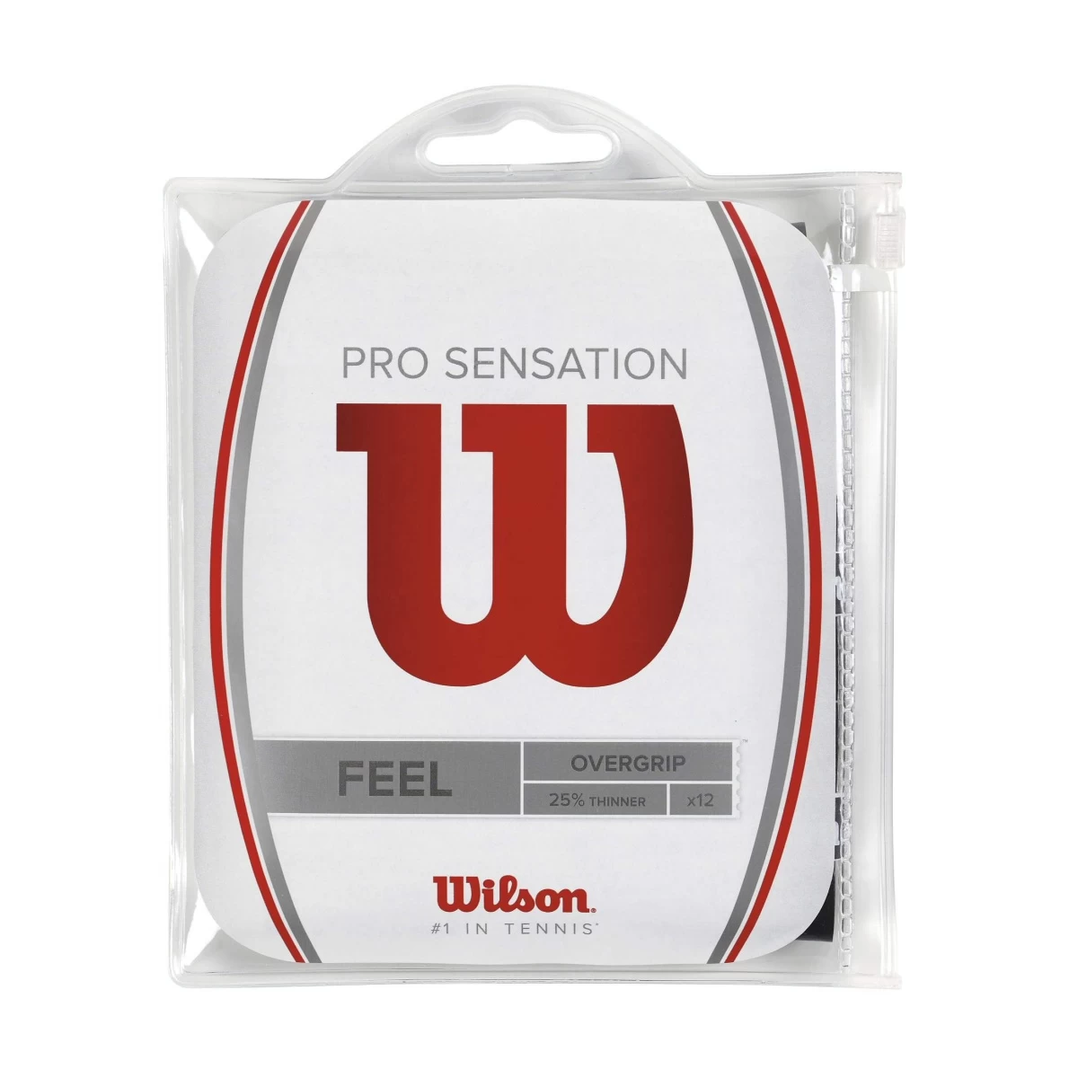 Wilson Overgrip Pro Sensation 0.4mm Schwarz 12er 3 Wilson Overgrip Pro Sensation 0.4mm Schwarz 12er