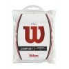 Wilson Overgrip Pro 0.6mm (Komfort/glatt/leicht Haftend) Weiss 12er Clip-Beutel -Sportausrüstung WRZ4016WH Pro Overgrip 12PKWhite 1200x1200 1