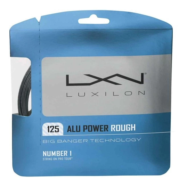 Luxilon Tennissaite Alu Power Rough (Haltbarkeit+Spin) Silber 12m Set 3 Luxilon Tennissaite Alu Power Rough (Haltbarkeit+Spin) Silber 12m Set