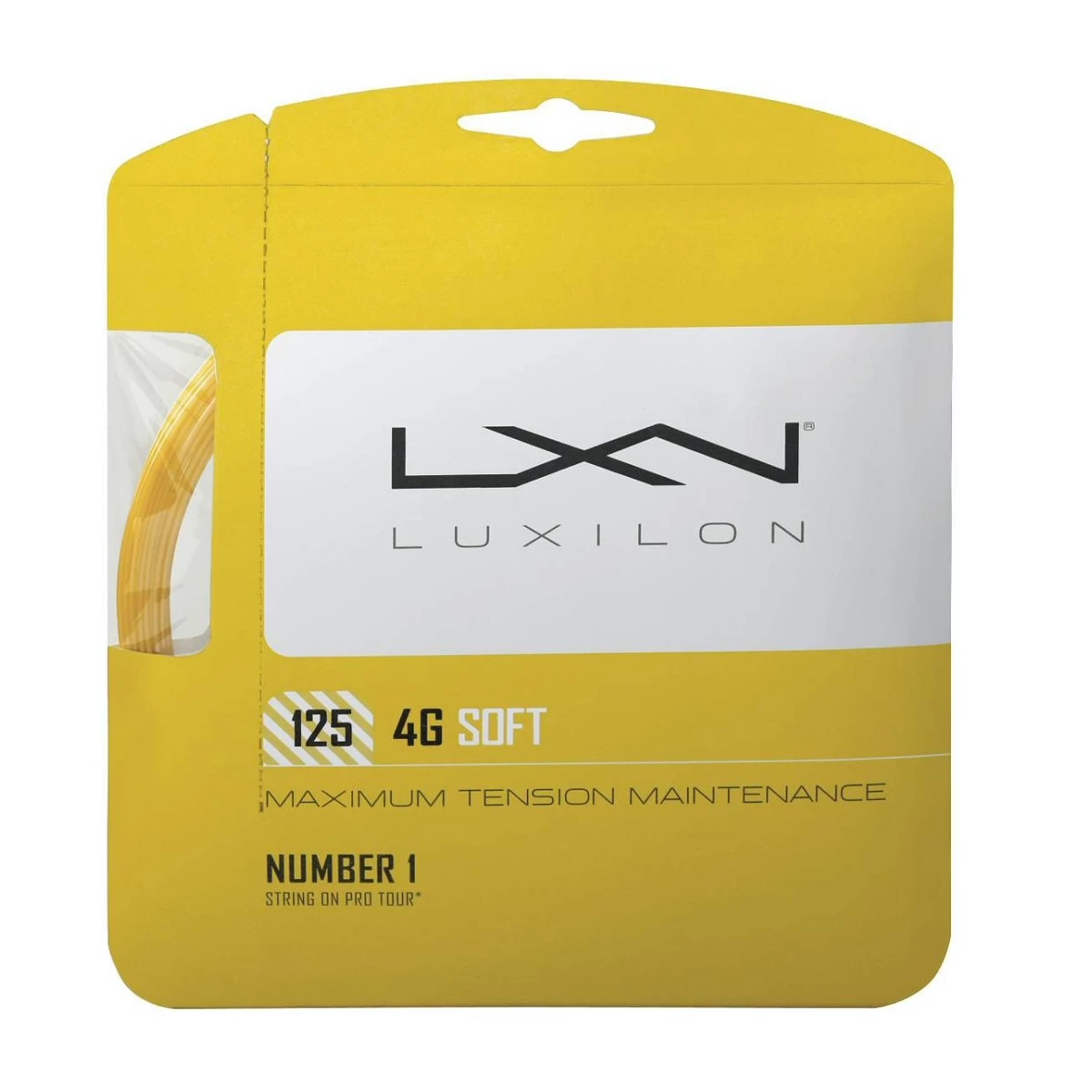 Luxilon Tennissaite 4G Soft 1.25 (Haltbarkeit+Touch) Gelb 12m Set 3 Luxilon Tennissaite 4G Soft 1.25 (Haltbarkeit+Touch) Gelb 12m Set